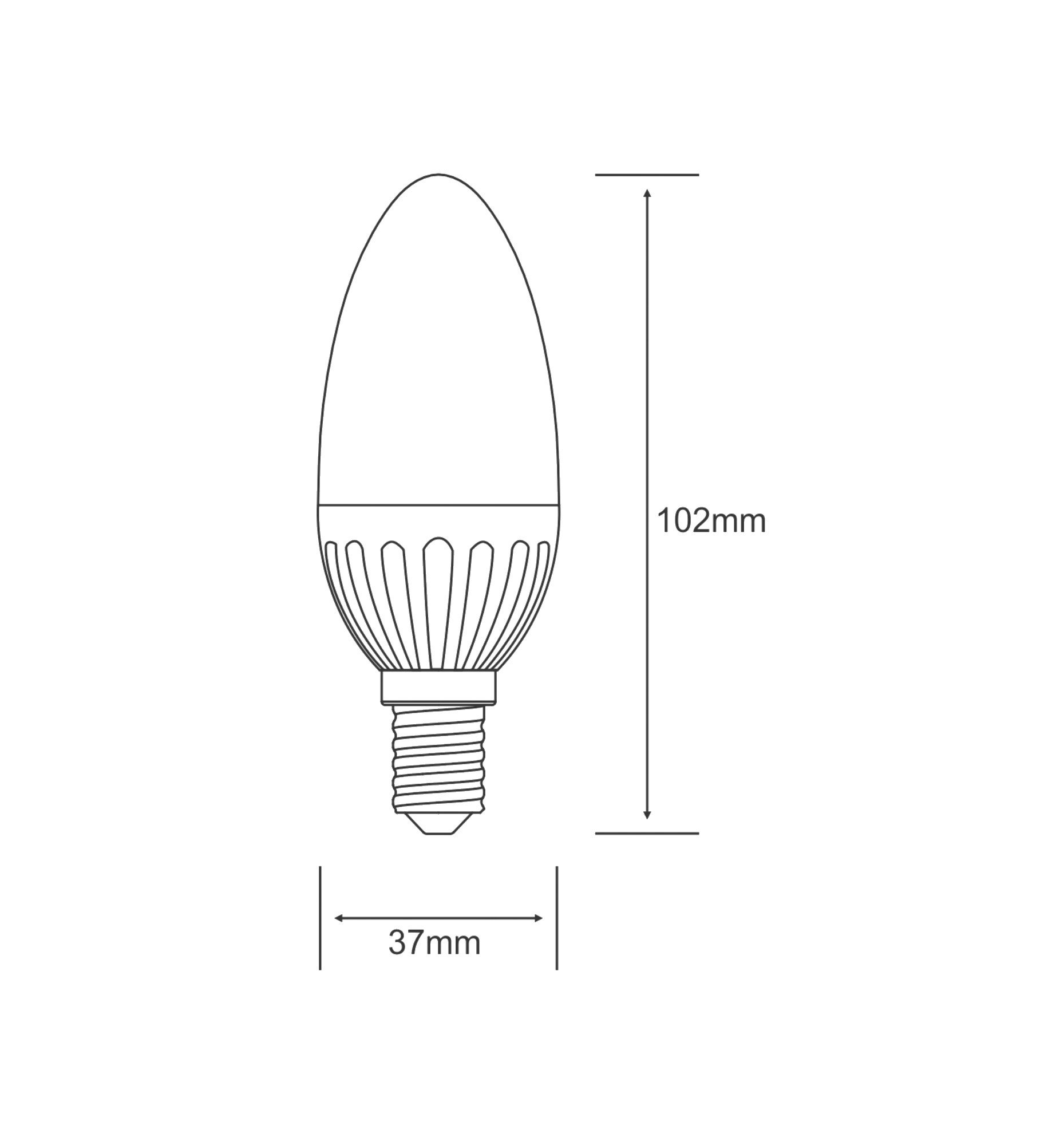 Power SMD LED Lamps Luxram Candle